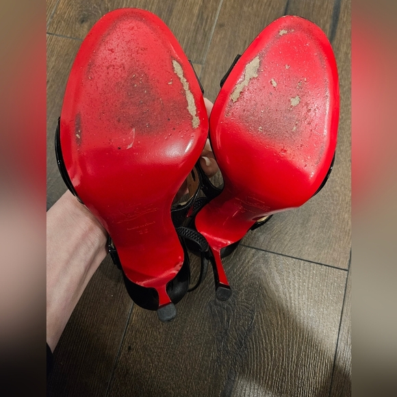 Christian Louboutin Vavazou Black Slingback Heels Size 36 W/ COA - Picture 12 of 13